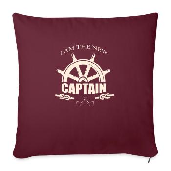 I AM THE NEW CAPTAIN - Housse de coussin décorative 45 x 45 cm - bordeaux - Devant