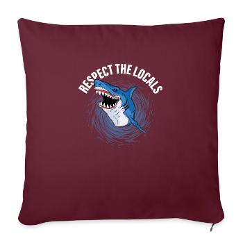 Respectez les locaux Scientifique en biologie marine - Housse de coussin décorative 45 x 45 cm - bordeaux - Devant