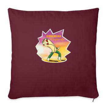 Bohemian Wrapsody Roi du Doner Kebab - Housse de coussin décorative 45 x 45 cm - bordeaux - Devant