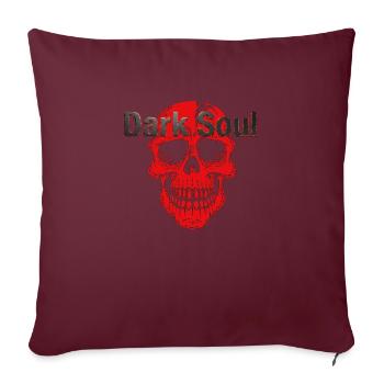 Dark Soul - Sofakissenbezug 45 x 45 cm - Burgunderrot - Vorne