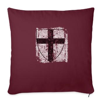 Ordre Teutonique - Housse de coussin décorative 45 x 45 cm - bordeaux - Devant