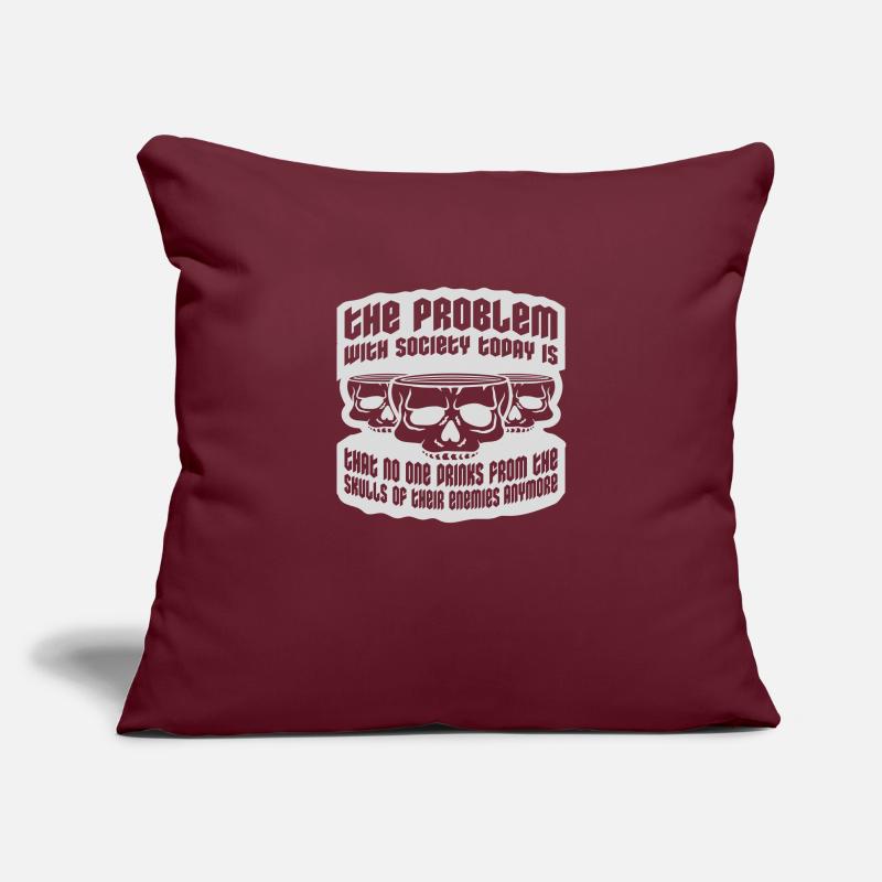 drinks from enemies skulls Sofa pillowcase 17,3'' x 17,3'' (45 x 45 cm)