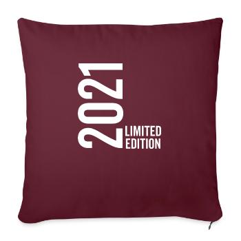 2021 Limitierte Edition - Sofakissenbezug 45 x 45 cm - Burgunderrot - Vorne