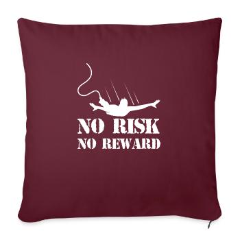 Bungee Jumping Evolution Sport Fun - Housse de coussin décorative 45 x 45 cm - bordeaux - Devant