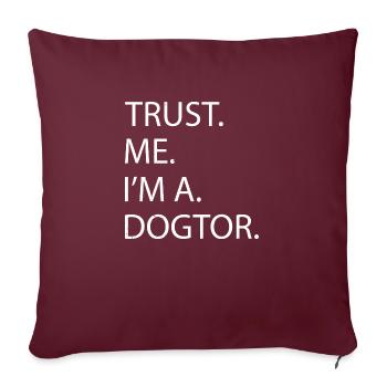 beagle papa drôle citation doggie blagues présent - Housse de coussin décorative 45 x 45 cm - bordeaux - Devant