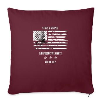George Washington 4th of july Indipendenc day - Sofakissenbezug 45 x 45 cm - Burgunderrot - Vorne