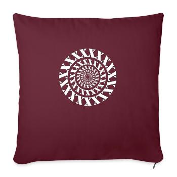 XXXXXXX - Housse de coussin décorative 45 x 45 cm - bordeaux - Devant