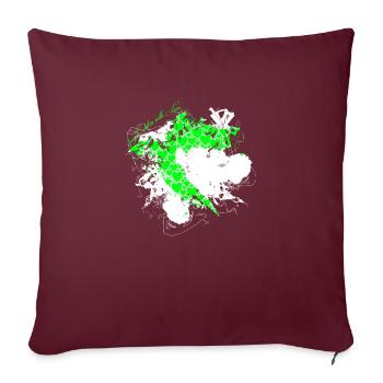 Croatia hrvatska croatia hrv travel europe zagreb - Sofa pillowcase 17,3'' x 17,3'' (45 x 45 cm) - burgundy - Front