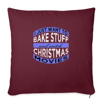 Comic Dino Under The Tree Sayings Baker Appeal - Sofa pillowcase 17,3'' x 17,3'' (45 x 45 cm) - burgundy - Front