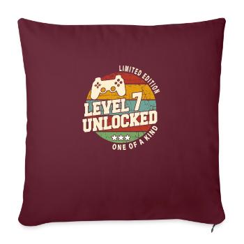 Vintage Né(e) un mois de 2023 anniversaire - Housse de coussin décorative 45 x 45 cm - bordeaux - Devant