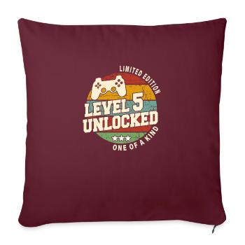 Vintage Né(e) un mois de 2019 anniversaire - Housse de coussin décorative 45 x 45 cm - bordeaux - Devant