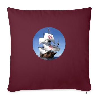 Nau de Portugal - Sofa pillowcase 17,3'' x 17,3'' (45 x 45 cm) - burgundy - Front