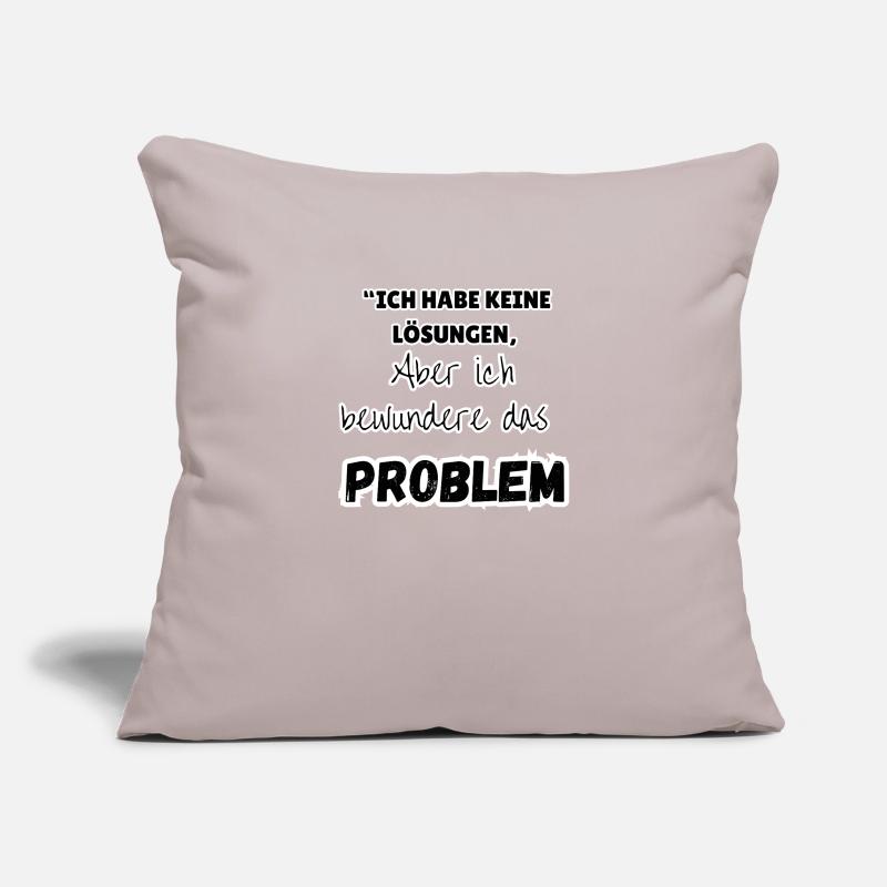 « Solution au problème » Housse de coussin décorative 45 x 45 cm