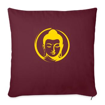 Buddha - Sofakissenbezug 45 x 45 cm - Burgunderrot - Vorne