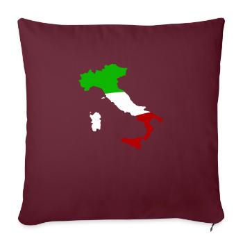 italien land - Sofakissenbezug 45 x 45 cm - Burgunderrot - Vorne