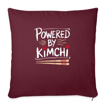 L’amour du kimchi et le goût - Housse de coussin décorative 45 x 45 cm - bordeaux - Devant