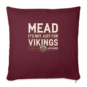 Le vin de miel – Plus qu’une simple culture viking - Housse de coussin décorative 45 x 45 cm - bordeaux - Devant