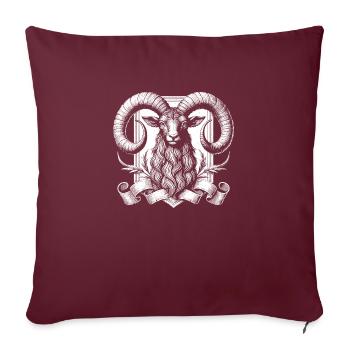 Ram - Sofa pillowcase 17,3'' x 17,3'' (45 x 45 cm) - burgundy - Front