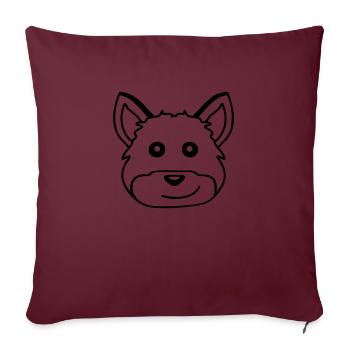 Fox Red Fox Wild Animal Clever Forest Inhabitants - Sofa pillowcase 17,3'' x 17,3'' (45 x 45 cm) - burgundy - Front