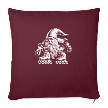 Inline - Housse de coussin décorative 45 x 45 cm - bordeaux - Devant