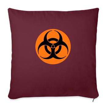 bioharzard 2 color II FR - Housse de coussin décorative 45 x 45 cm - bordeaux - Devant