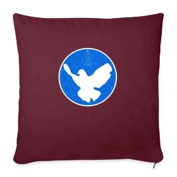 Dove of Peace - blue - Sofakissenbezug 45 x 45 cm - Burgunderrot - Vorne