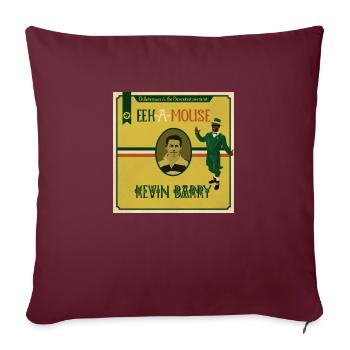 Eek a Mouse Kevin Barry - Sofa pillowcase 17,3'' x 17,3'' (45 x 45 cm) - burgundy - Front