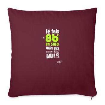 8b+ en solo - Housse de coussin décorative 45 x 45 cm - bordeaux - Devant