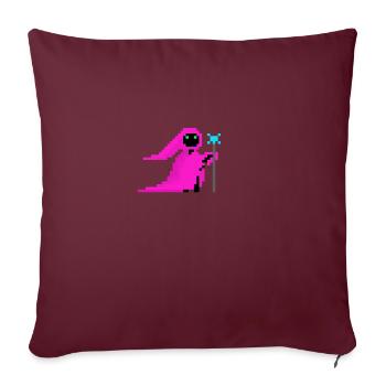 rose Mage - Housse de coussin décorative 45 x 45 cm - bordeaux - Devant