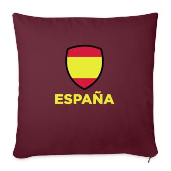 Nationalflagge von Spanien - Sofakissenbezug 45 x 45 cm - Burgunderrot - Vorne