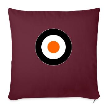 Orange Times Mod Target DigitalDirekt - Housse de coussin décorative 45 x 45 cm - bordeaux - Devant