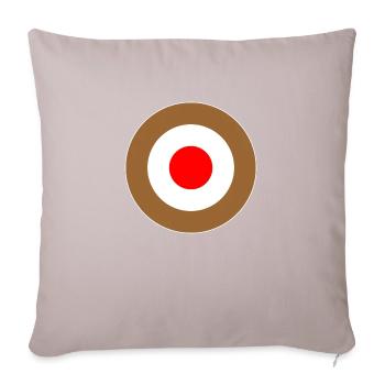 Hamburg Braun Weiss Rot Mod Target DigitalDirekt - Housse de coussin décorative 45 x 45 cm - taupe clair - Devant