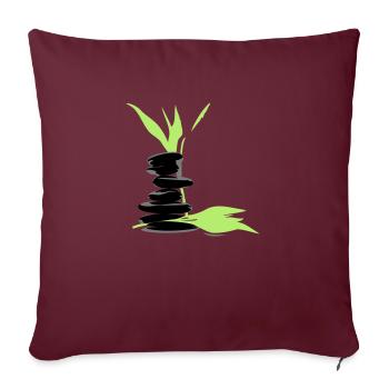 Wellness - Sofakissenbezug 45 x 45 cm - Burgunderrot - Vorne