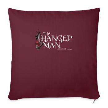 "Le Pendu" Conception - Housse de coussin décorative 45 x 45 cm - bordeaux - Devant
