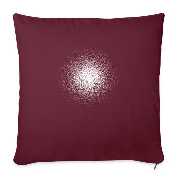 Point cloud white - Housse de coussin décorative 45 x 45 cm - bordeaux - Devant