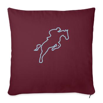Reiten cavalier13 Hindernis tr - Sofakissenbezug 45 x 45 cm - Burgunderrot - Vorne