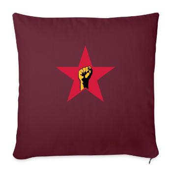 revolution star - Sofakissenbezug 45 x 45 cm - Burgunderrot - Vorne