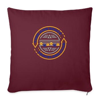Time Travelers (chanson) - Housse de coussin décorative 45 x 45 cm - bordeaux - Devant