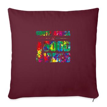 south africa good vibes - Sofakissenbezug 45 x 45 cm - Burgunderrot - Vorne