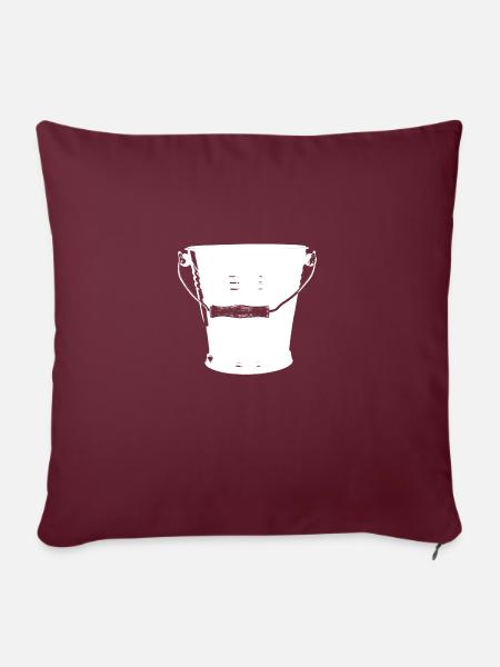 eimer bucket - Sofakissenbezug 45 x 45 cm - Burgunderrot