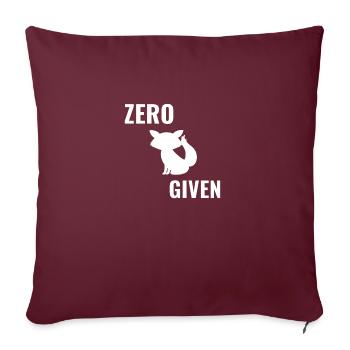 Zero fox given - Sofakissenbezug 45 x 45 cm - Burgunderrot - Vorne