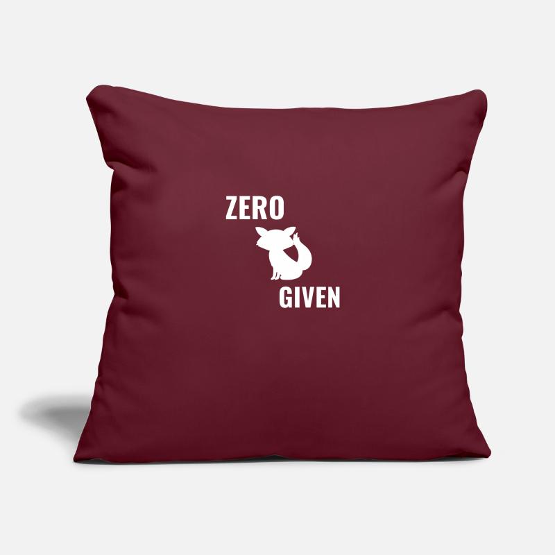 Zéro renard donné Housse de coussin décorative 45 x 45 cm