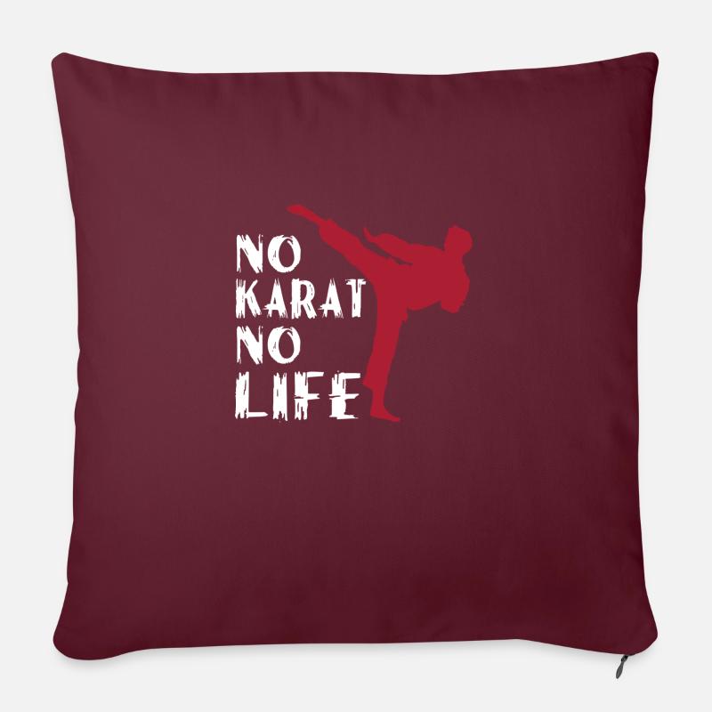 Karate - Sofa pillowcase 17,3'' x 17,3'' (45 x 45 cm) - burgundy