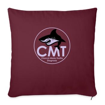 CMT LOGO - Sofakissenbezug 45 x 45 cm - Burgunderrot - Vorne