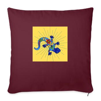 lumières de la crème - Housse de coussin décorative 45 x 45 cm - bordeaux - Devant