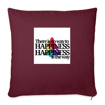 HAPPINESS Shiva - Sofakissenbezug 45 x 45 cm - Burgunderrot - Vorne