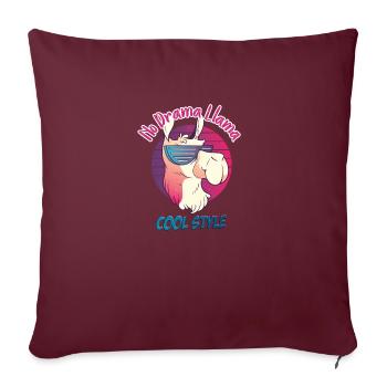 cool style - Housse de coussin décorative 45 x 45 cm - bordeaux - Devant
