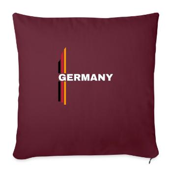 Germany - Sofakissenbezug 45 x 45 cm - Burgunderrot - Vorne