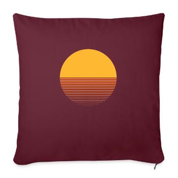 pale sun - Housse de coussin décorative 45 x 45 cm - bordeaux - Devant