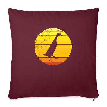Mèmes indiens courus - Housse de coussin décorative 45 x 45 cm - bordeaux - Devant